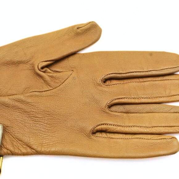 Authentic Hermes Stylish Lambskin Leather Gloves - Picture 6 of 7